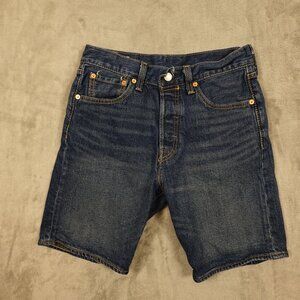 Levi's 501 shorts men's 29 blue denim button fly red‎ tab